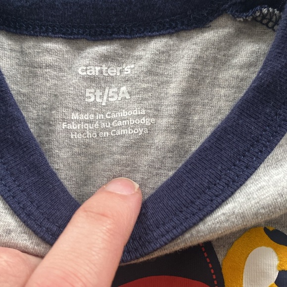 Bundle of 3 Tees & Tank, Size 5T. Brands: Cat&Jack, Old Navy, and Carter’s - Picture 7 of 7